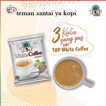 Top White Coffe Renceng 12 pcs | Kopi Instan andalan