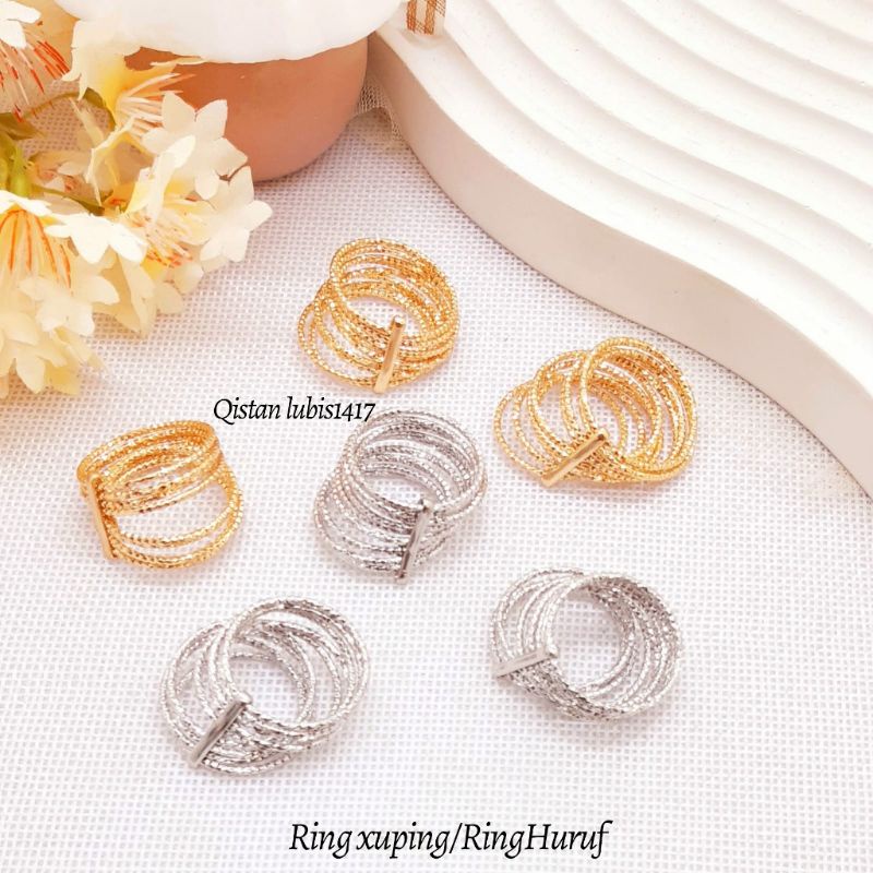 Ring xuping masuk huruf 4mata/fullmata