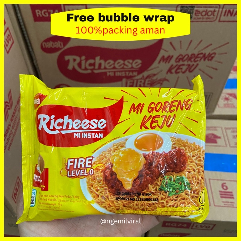 

READY STOK GROSIR MIE GORENG RICHEESE LEVEL 0