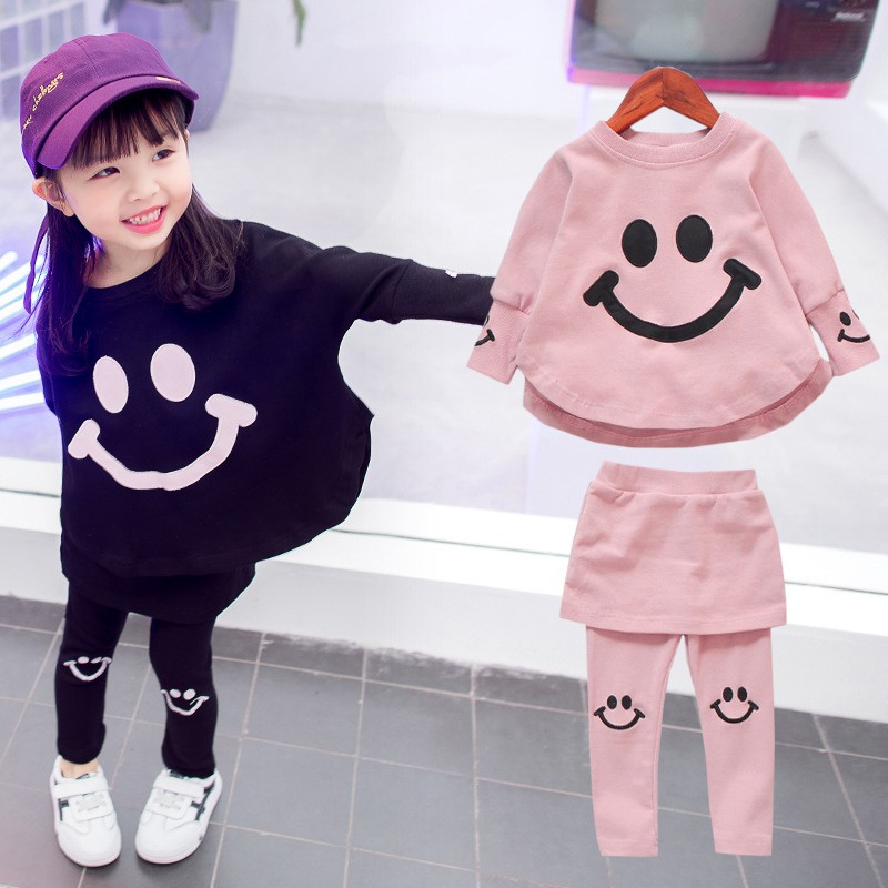 BAJU SETELAN ANAK PEREMPUAN / BAJU SETELAN BAYI PEREMPUAN SMILE IMPORT HIGH QUALITY 6BULAN-5TAHUN