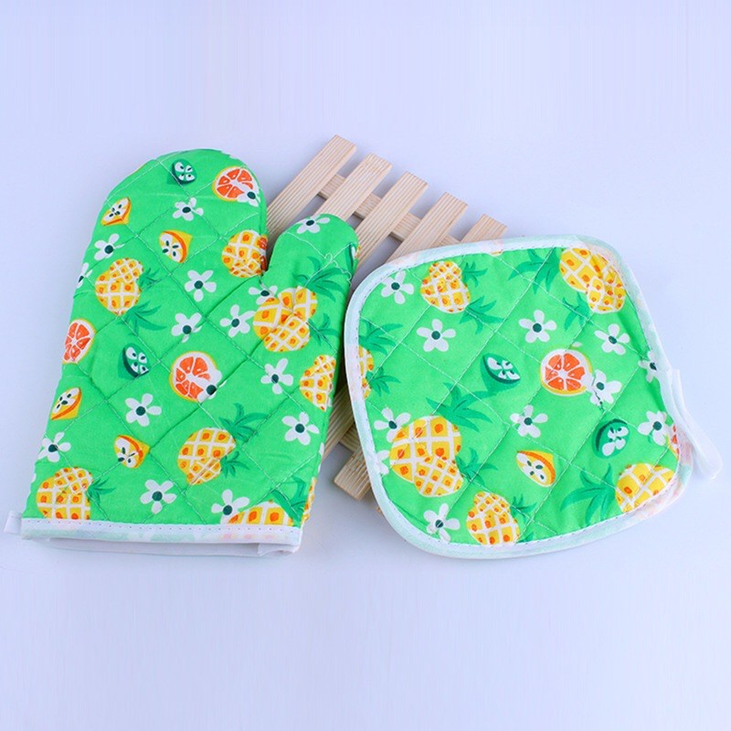 Sarung Tangan Oven plus bantalan Gloves Tahan Panas Warna Random