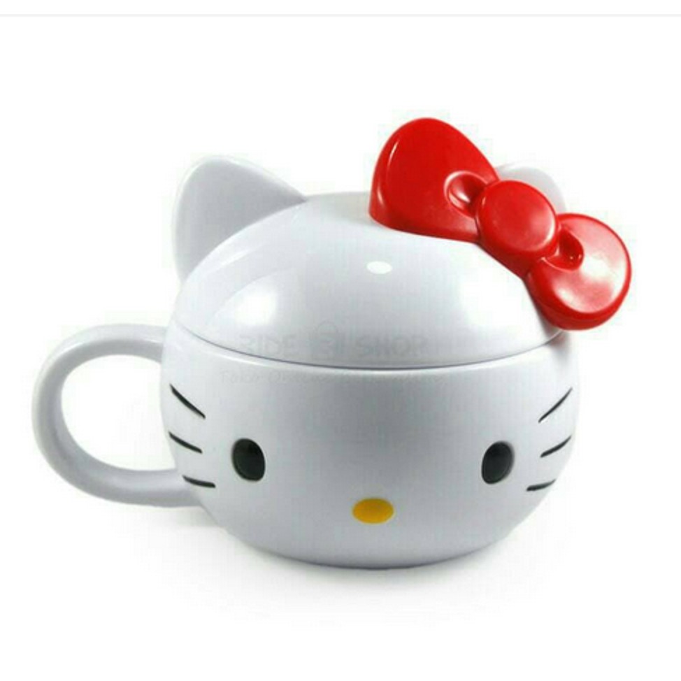 Mug gelas gembul karakter hello kitty / doraemon / keroppi mug plastik