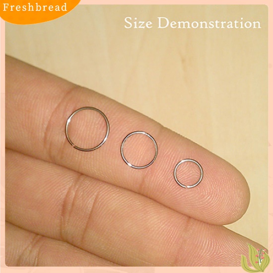 ? Fresh ? 1Pc Anting Piercing Tindik Hidung Bahan surgical Steel Tipis 0.8mm untuk Wanita