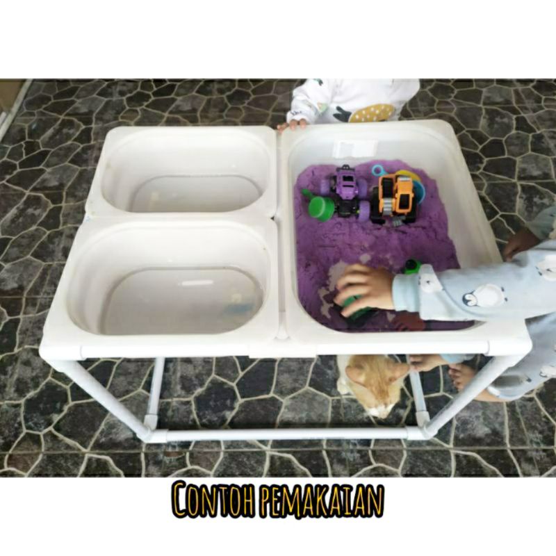 Amahrip Meja sensory play 1 set Meja bermain anak pasir sensory table