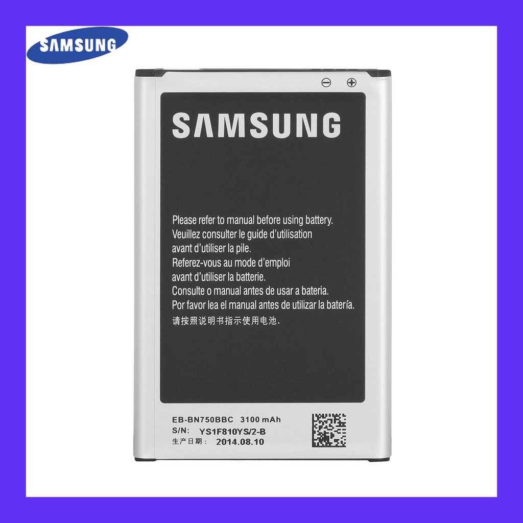 Baterai Samsung Note 3 Neo N750 Original Batre hp Galaxy Lama Battery Batray Baru Batere Bateray