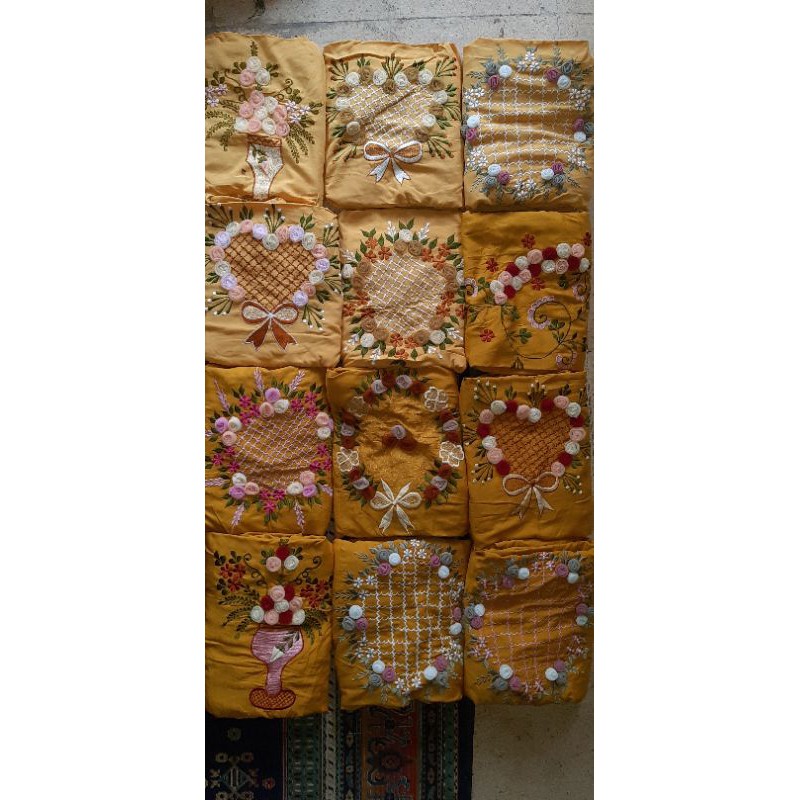 mukena linen tile terusan rayon super mukenah adem