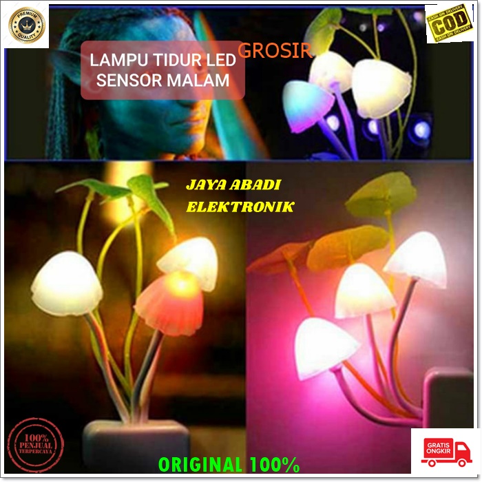 J245 ORIGINAL lampu jamur LED terapi sensor gelap malam tidur BOBO mini sleep Senter Emergency COB awet lamp flash light sinar terang nyala cahaya sorot sleeping reflexsi refleski bisa untuk dekorasi kamar tidur ataupun kamar lainnya cahaya terang univers