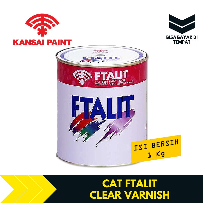

Cat Minyak Pernis Kayu Dan Besi Ftalit Clear Varnish 1Kg TBMS903