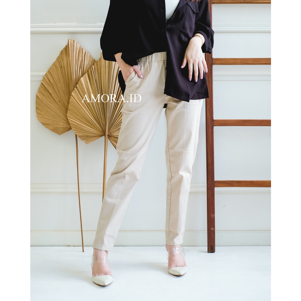 8L,6L,5L,4L,3L,2L,XLALLSIZE CELANA KERJA KANTOR MODEL LEGGING KARET FULL / CELANA WANITA BIGSIZE / JUMBO