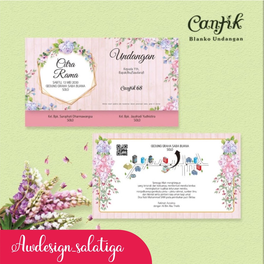 UNDANGAN PERNIKAHAN MURAH UNIK ELEGAN UNDANGAN NIKAH MINIMALIS BLANGKO CANTIK 68