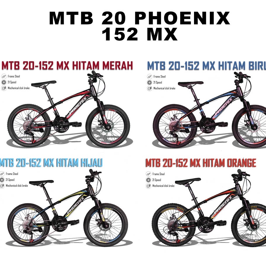 Sepeda MTB 20 Inch Phoenix 152 MX