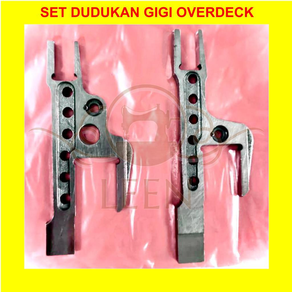 Set Dudukan Gigi Mesin Jahit Overdeck ORI W500 Kam Overdek 25250091 25250291 LEEN
