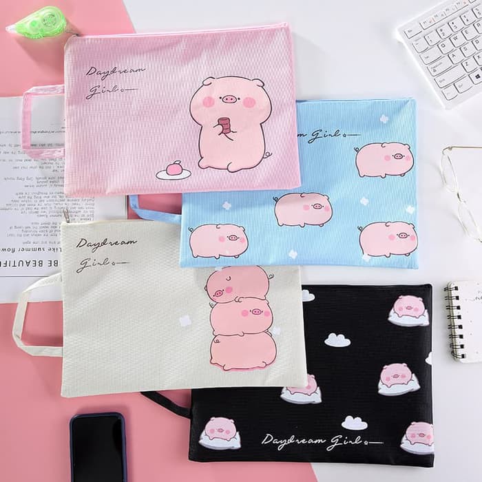 

Map A4 Unik Gulung Motif Piggy Imut
