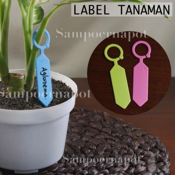

➼ label tag tanaman warna warni name tag bahan tebal - pack isi 50 pcs - Putih ۞