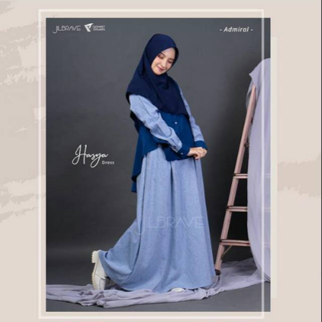 Model Gamis Terbaru Untuk Lebaran Warna Biru Shopee Indonesia