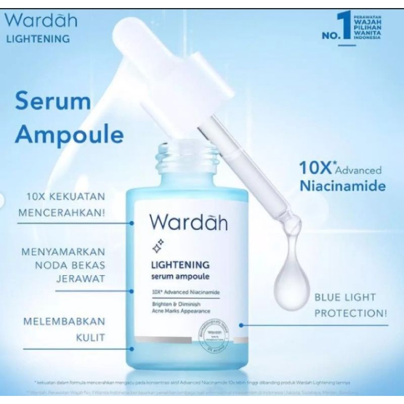 WARDAH LIGHTENING SERUM AMPOULE 30 ML [Botol]