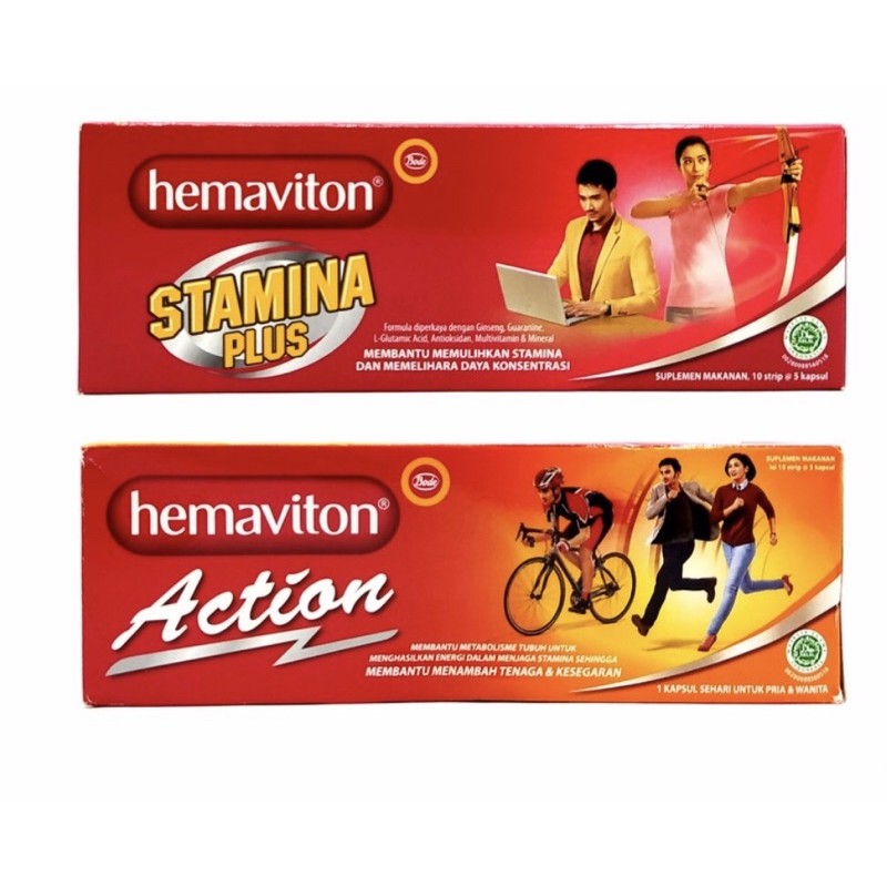 Jual Hemaviton Action Strip 5 Kapsul Hemaviton Stamina Plus Strip 5 Kapsul Menjaga Stamina 9970