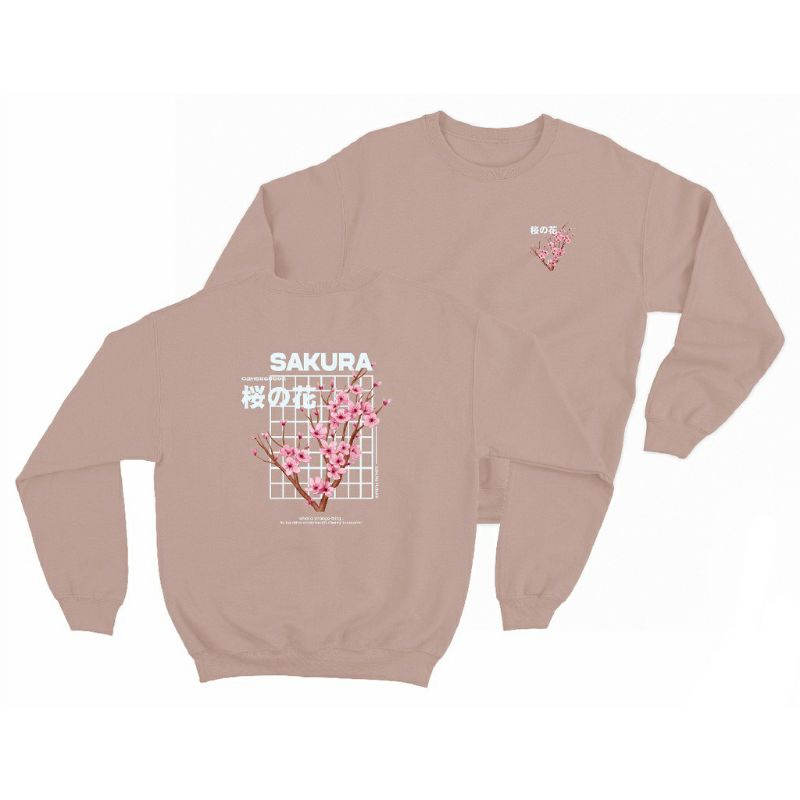 Sweater crewneck unisex (Sakura)