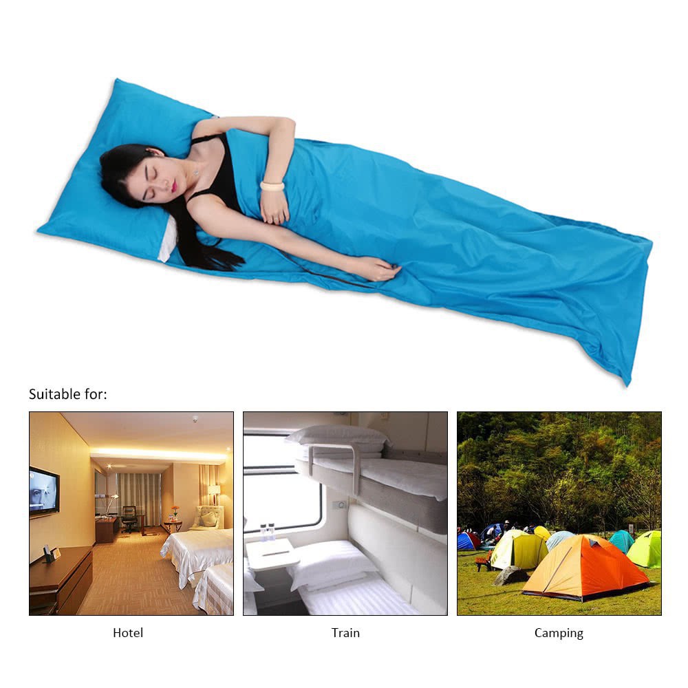 75210cm Sleeping Bag Bahan Polyester Untuk Outdoor Travel Camping Hiking Shopee Indonesia