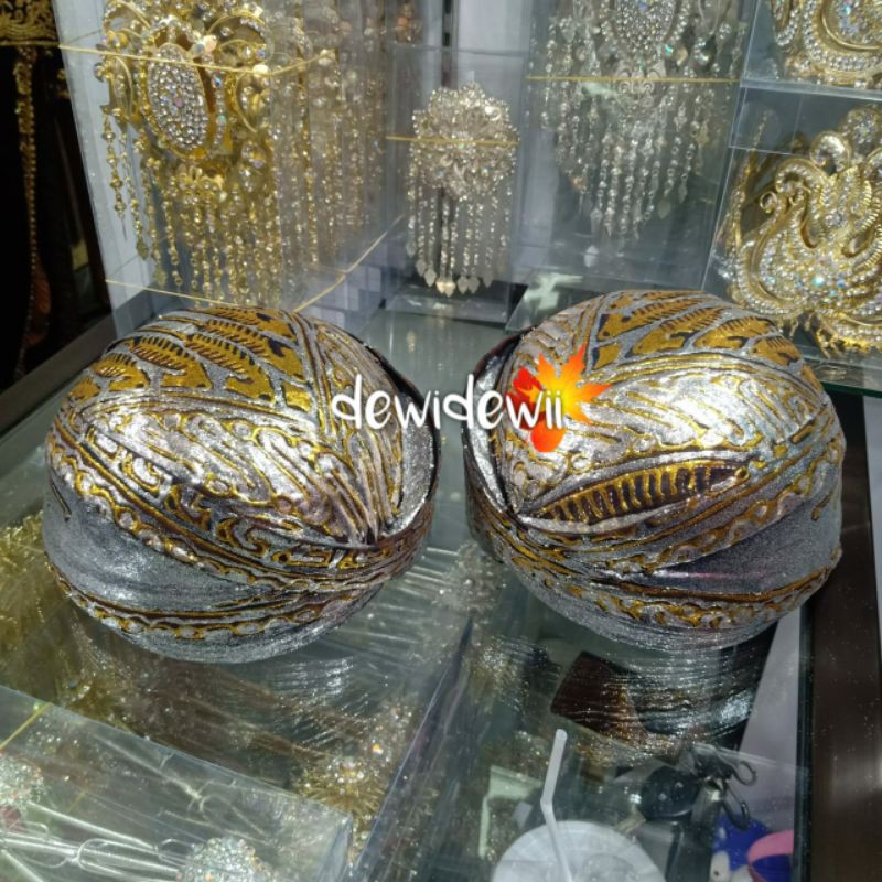 Blangkon Pengantin, Solo Prodo full Silver