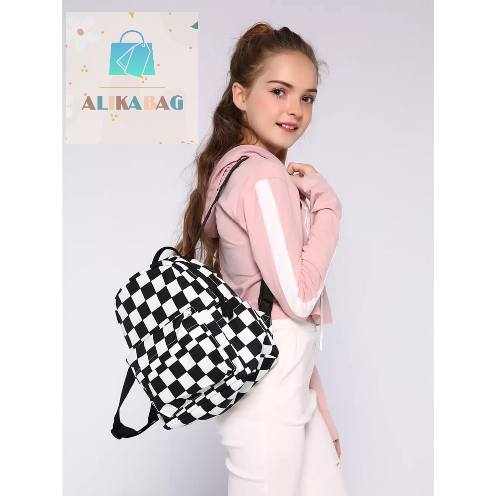 ALIKA BAG - Tas Mini Ransel 3D Gadis Remaja Tas Sekolah Tas Wanita Ransel Kasual