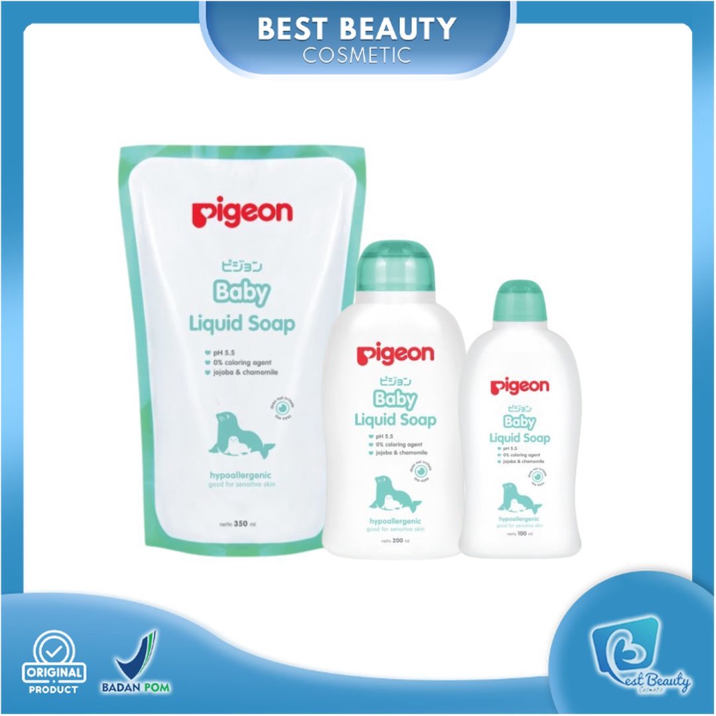 ★ BB ★  PIGEON Baby Liquid Soap 100ml - 200ml - 350ml  | Sabun Cair Bayi