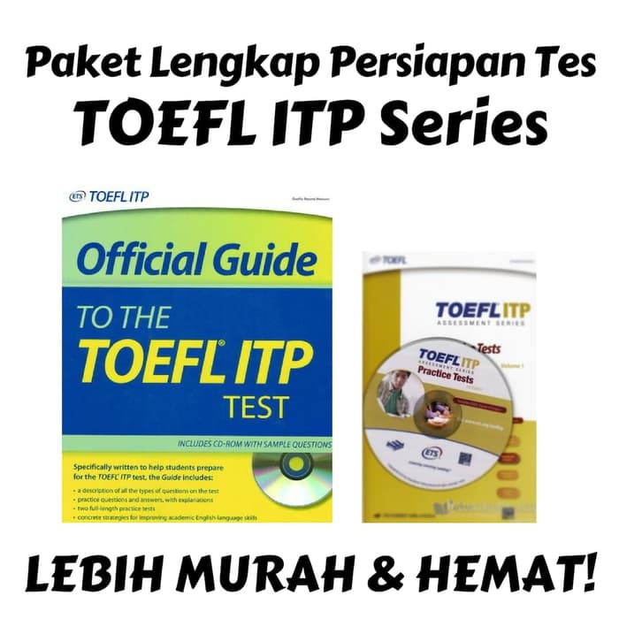 Jual PAKET PROMO BUKU ETS TOEFL ITP SERIES (OFFICIAL GUIDE + PRACTICE