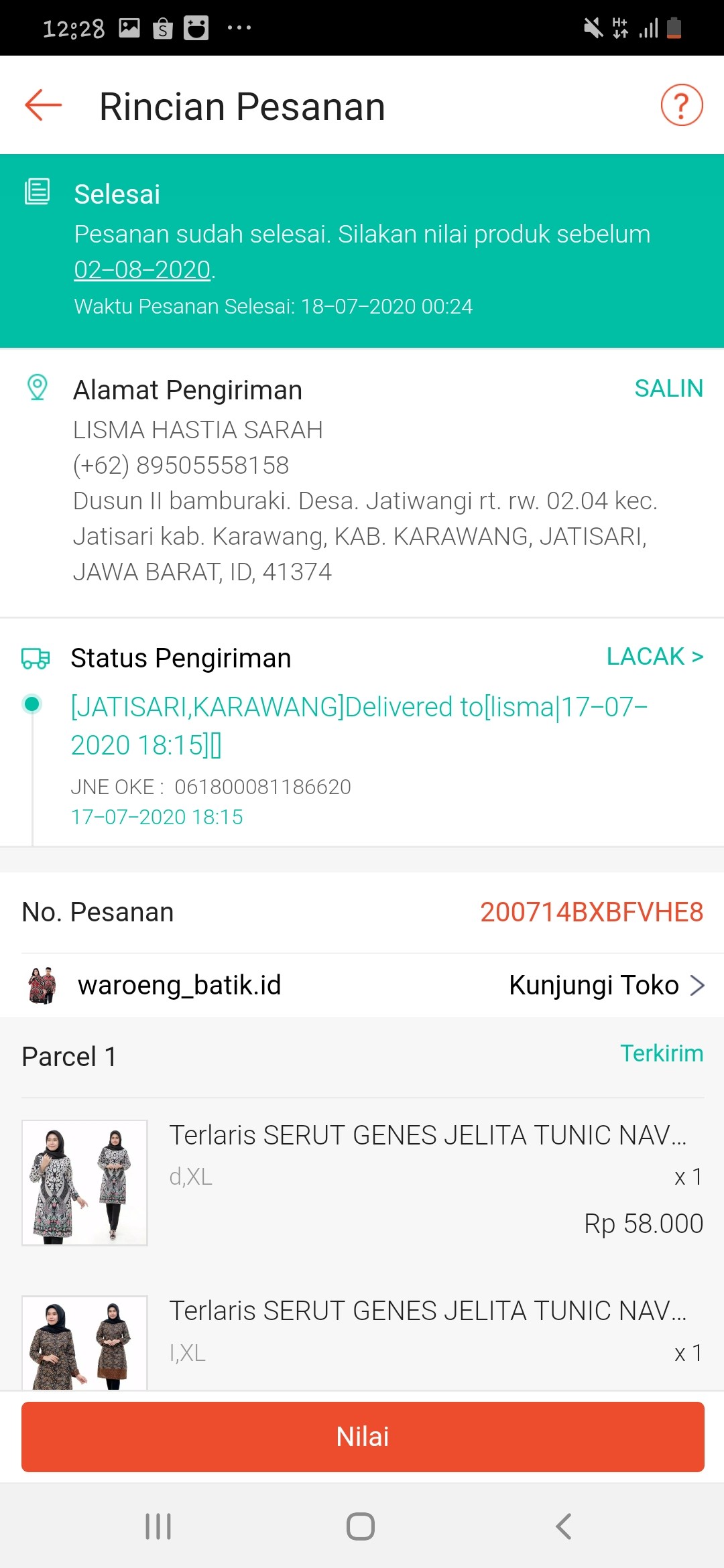 Terlaris Serut Genes Jelita Tunic Navbor Yelbor Whitbor Creambor Tunik Batik Modern Hrb030 Dolbi Dob