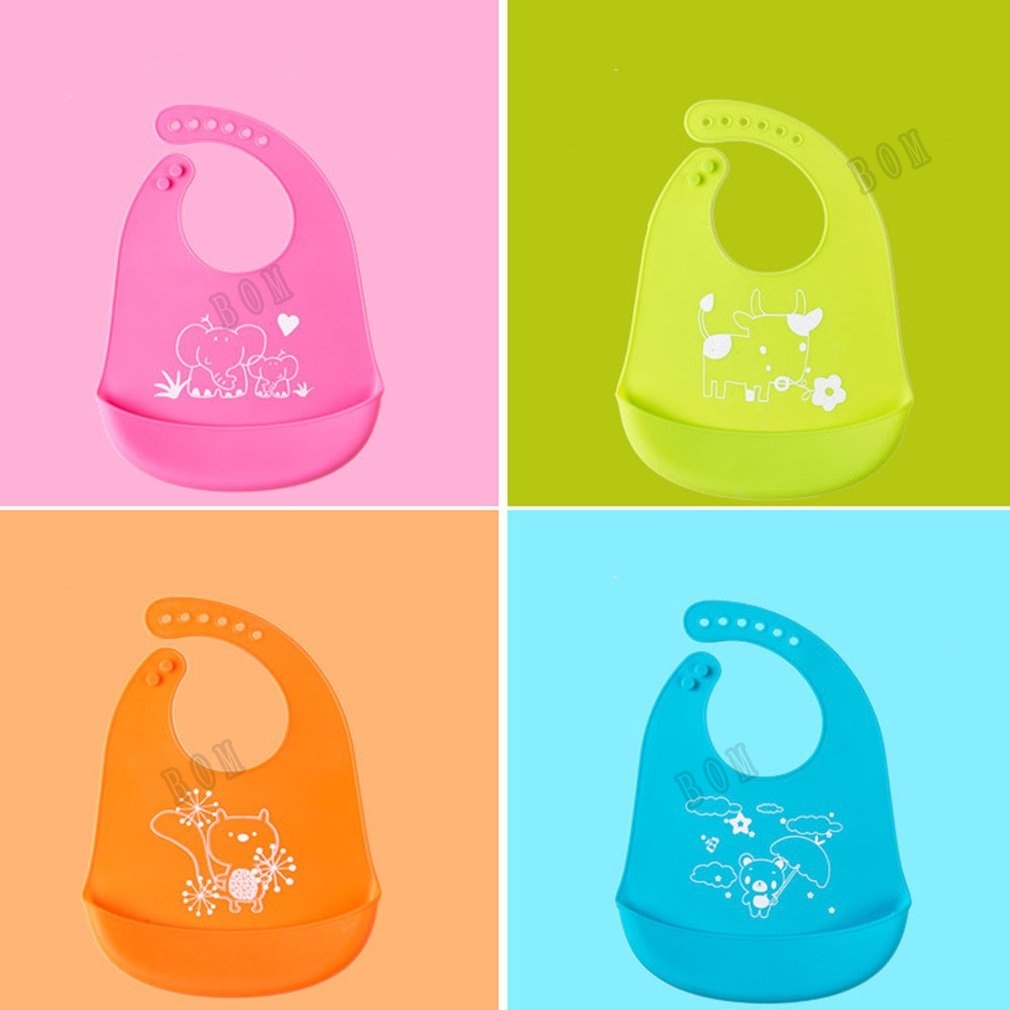 Children Baby Eat Bib Bib Baby Silicone Rice Bowl Neutral Silicone