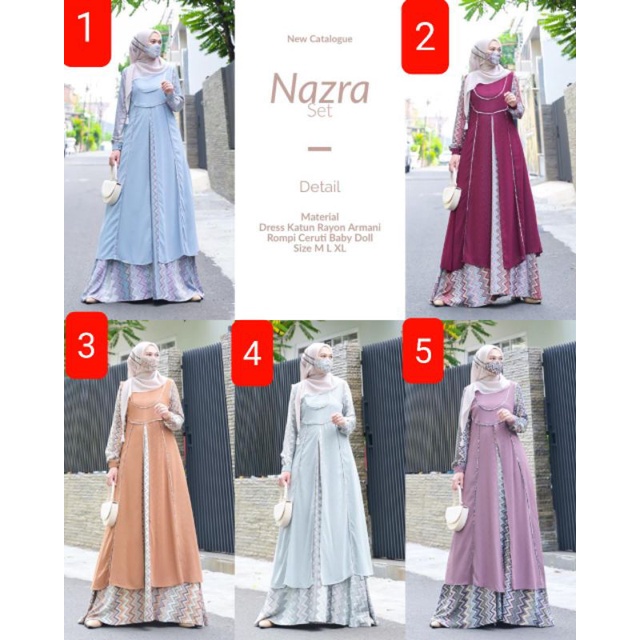 GAMIS NAZRA SET DRESS  by Innayah OFFICIAL # 45