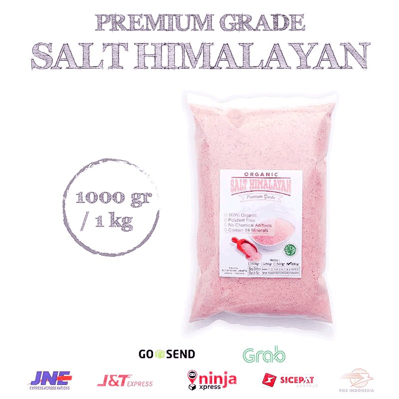 Garam Himalaya 1Kg - Organic Pink Salt Himalayan Premium Grade Light Pink