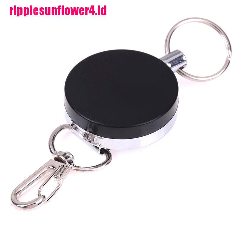Tali Kawat Baja Elastis Retractable Untuk Gantungan Kunci