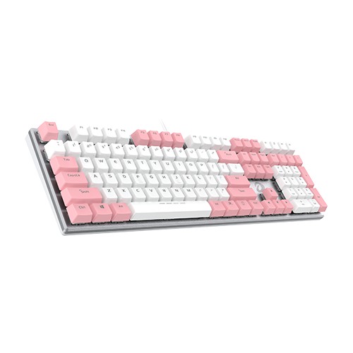 DAREU EK-810 BORDERLESS WHITE PINK MECHANICAL GAMING KEYBOARD EK810