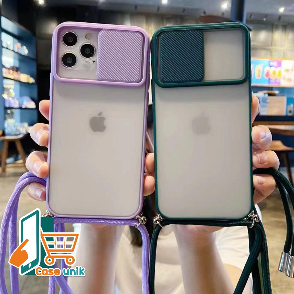 SOFTCASE SLINGCASE SLIDE PELINDUNG KAMERA IPHONE 6 6+ 7 7+ 8 8+ SE 2020 X XR XS MAX CS2991