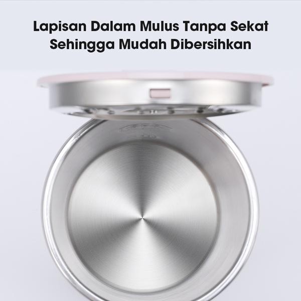 Teko Listrik Pemanas Air 2L Stainless Steel Food Grade Kontrol Suhu