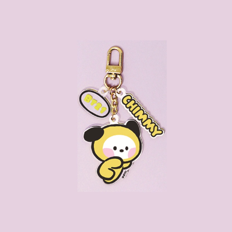 Gantungan Kunci Akrilik KPOP Minini TATA COOKY CHIMMY KOAY SHOOKY MANG RJ Cute Keyring In Stock New Arrival