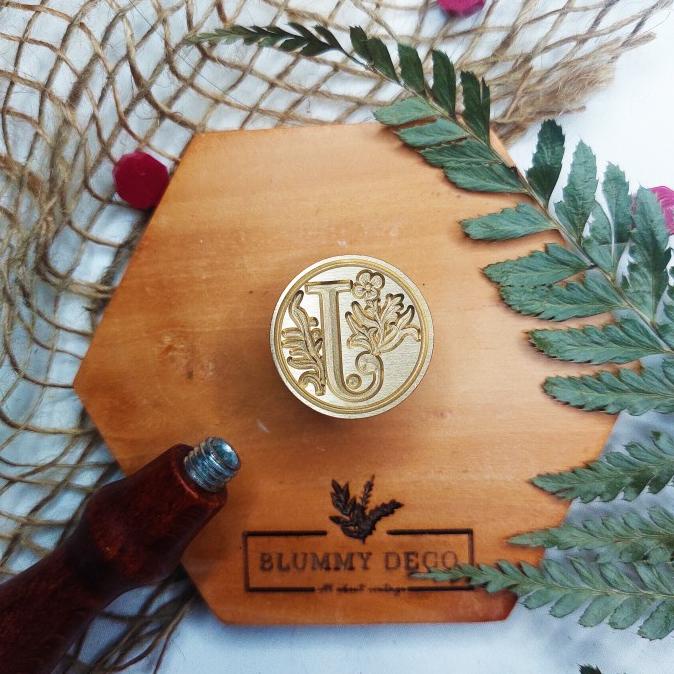 

(A-Z) Wax Seal Stamp ALPHABET Segel Surat Vintage Kepala Stempel Lilin