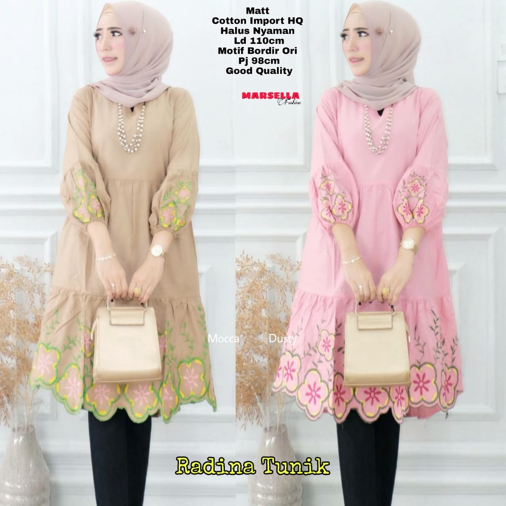 RADINA TUNIK BY MARSELLA (MOTIF BORDIR ORI)
