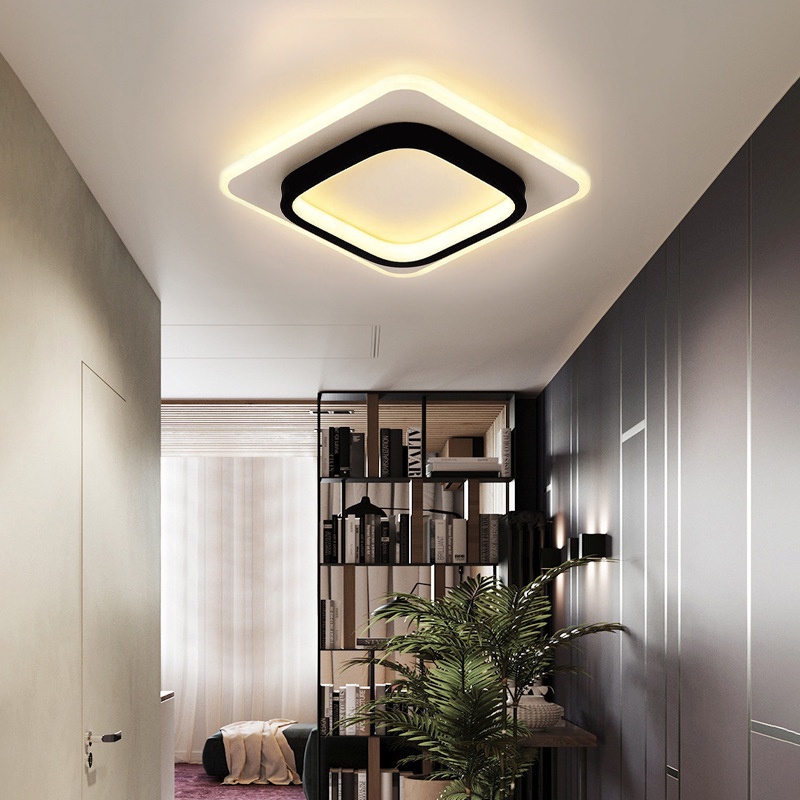 Lampu Plafon 3 Warna LED Ceiling Lamp Sederhana Modern Lorong Koridor Ruang Tamu Balkon Lampu Gantung