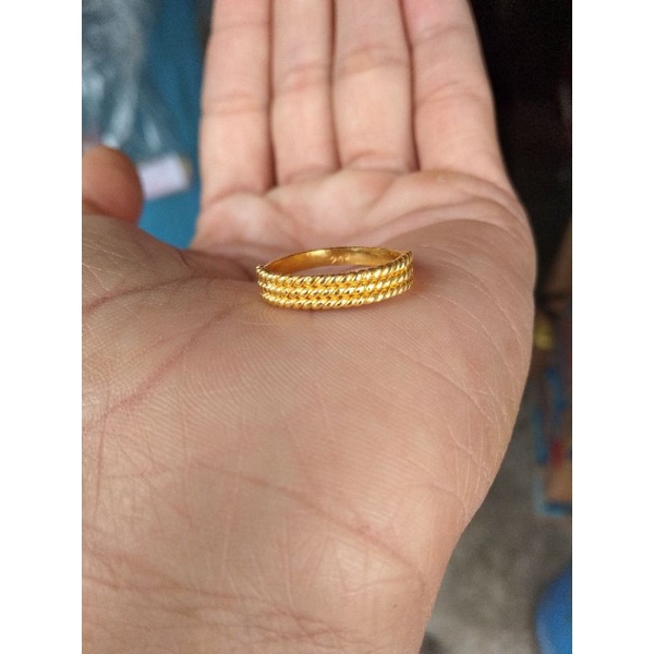cincin emas 24k kadar 980%