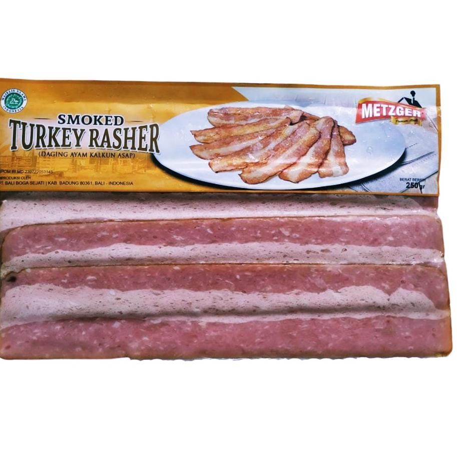 Jual SPOT!!!! Daging Smoked Turkey Rasher Metzger 250 gr Shopee Indonesia
