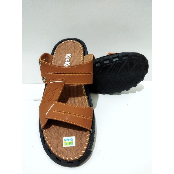 SANDAL SLOP GESPER PRIA KICKERS KULIT SINTETIS BEST SELLER