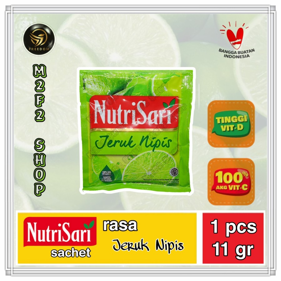 

NutriSari Minuman Serbuk Jeruk Nipis Sachet - 11 gr (Kemasan Satuan)