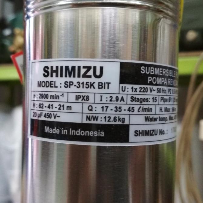 Pompa Satelit Shimizu Sp 315 K Submersible