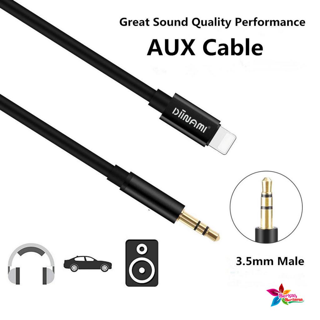 DIINAMI kabel iphone Lightning to aux 3.5mm Type C To Jack 3.5MM Premium Nylon kabel Audio BB8296