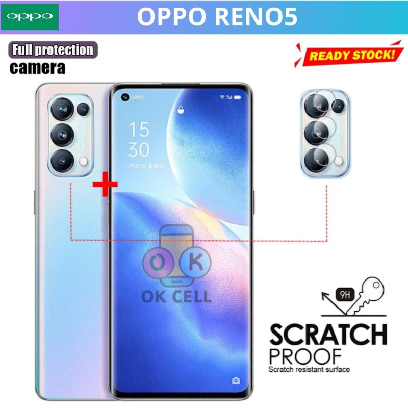 Tempered Glass Camera Oppo Reno5 - TG Anti Gores Kaca Kamera Belakang Oppo Reno 5 Screen Protector