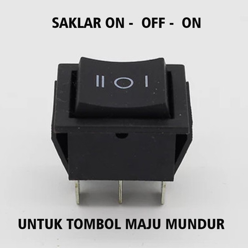 Tombol Saklar Maju Mundur Mobil Motor Aki Skuter Anak