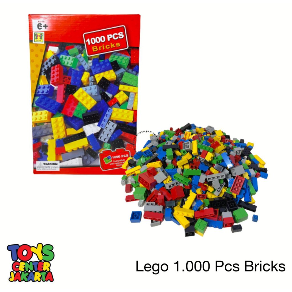 PMJ -
MAINAN LEGO SUSUN BALOK BUILDING BLOCK ISI 1000 PCS BRICKS