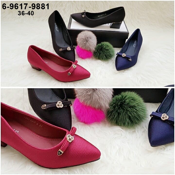 SALE High Heels Import Wanita / Heels Import 6-9617-9881 Premium Quality Heels 4 cm 4cm Sepatu Kerja