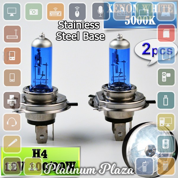 Lampu Mobil Halogen Xenon H4 5000K 100/90W`6G1GFB-